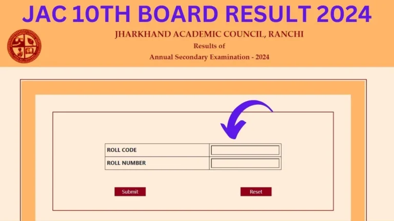 JAC 10TH BOARD RESULT 2024, jharkhand 10th result 2024, jac 10th result 2024