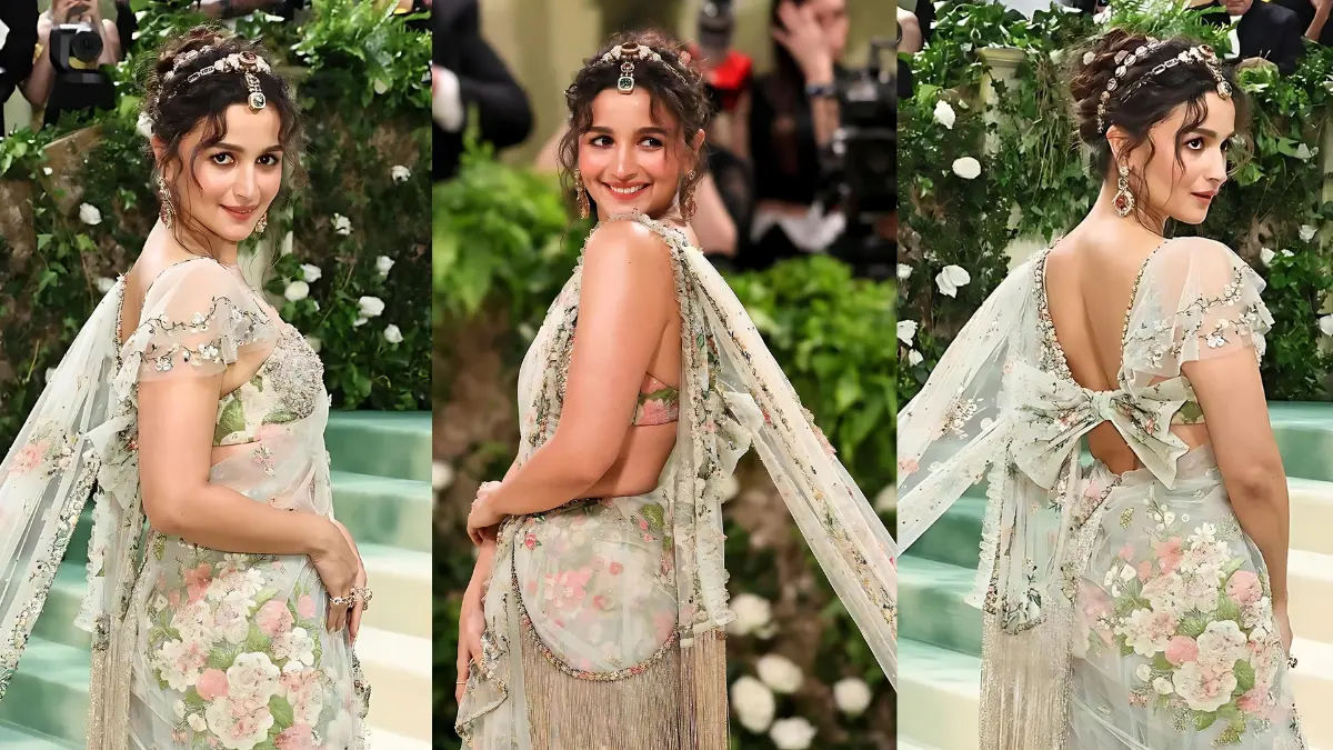 Alia Bhatt Met Gala 2024, Alia Bhatt Sabyasachi Saree, Alia Bhatt Met Gala Look