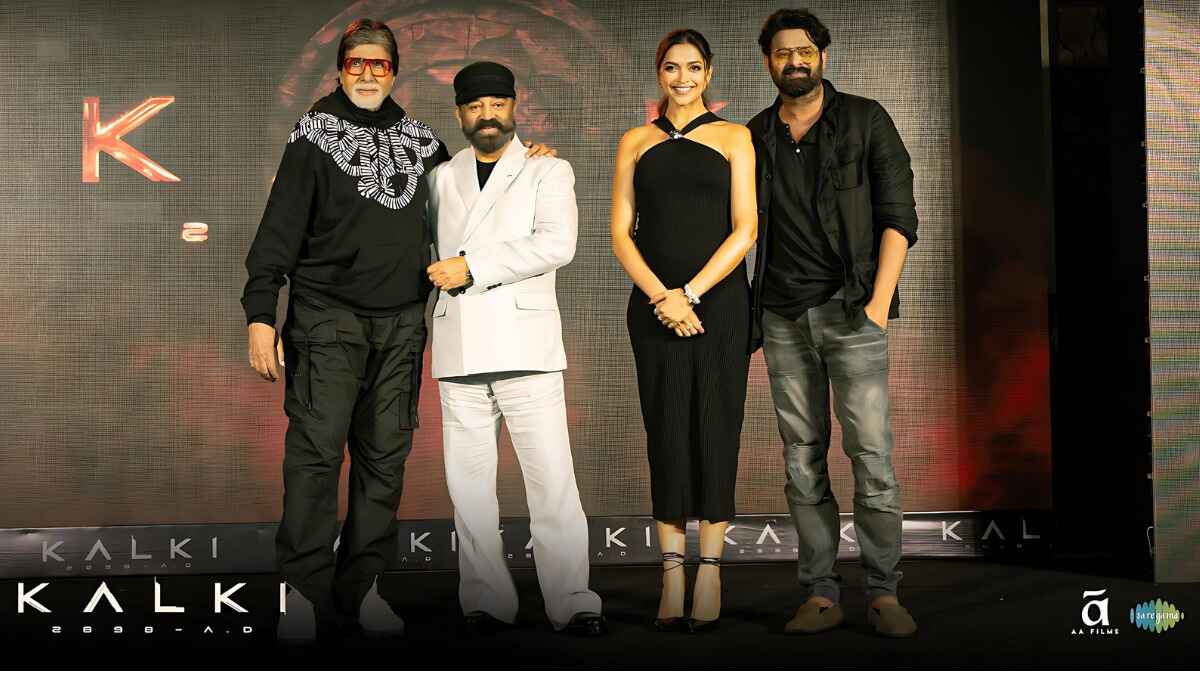 Deepika Padukone With Prabhas, Amitabh Bachchan And Kamal Haasan At Kalki 2898 AD Movie Pre Release Event In Mumbai